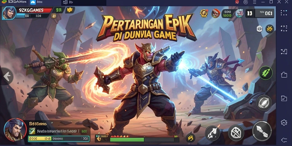 Tampilan gameplay seru dan menegangkan di 9ZKGAMES.