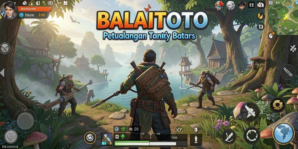 Tampilan utama gameplay BALAITOTO yang menampilkan dunia terbuka.