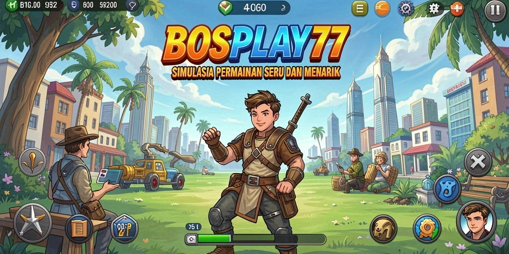 Tampilan gameplay seru dan mendalam di BOSPLAY77.