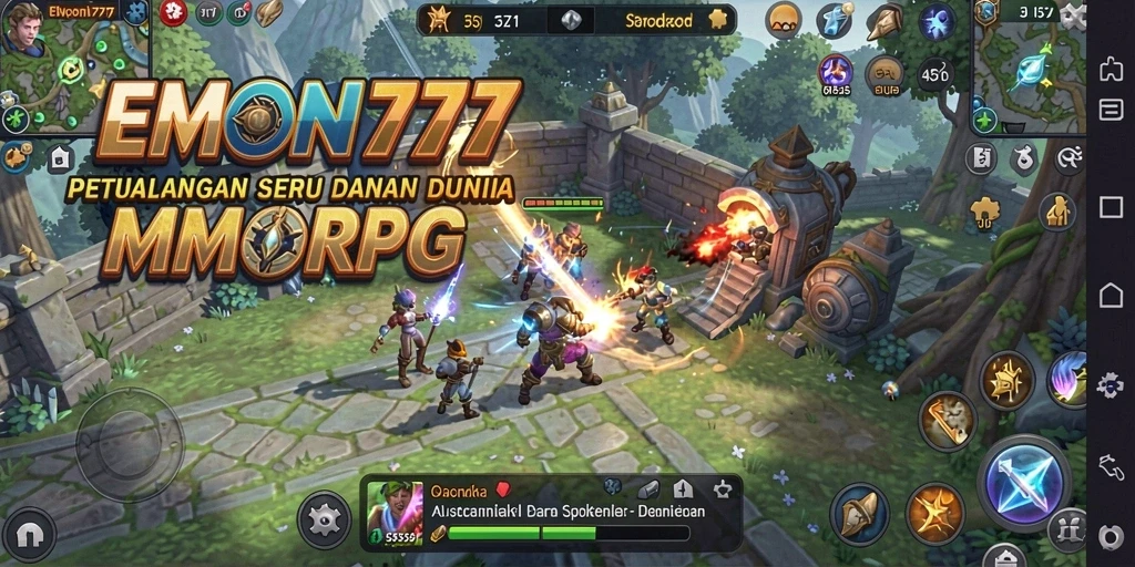 Tampilan menarik dari gameplay EMON777 dalam dunia MMORPG.