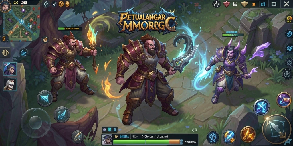 Tangkapan layar dari gameplay seru di GG288 MMORPG.