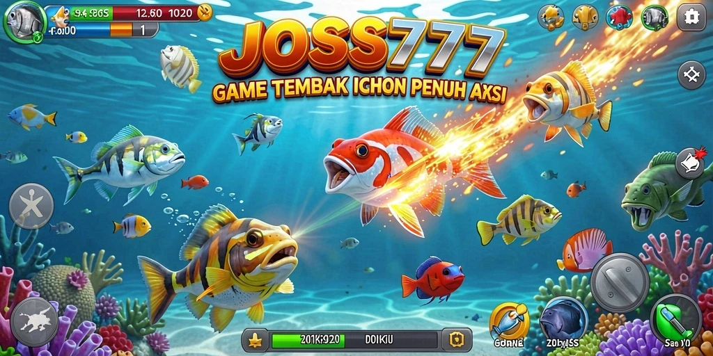 Screenshot yang menunjukkan gameplay seru Tembak Ikan JOSS777.