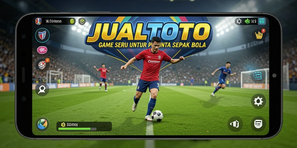 Tampilan permainan <strong>JUALTOTO</strong> yang mengagumkan saat pertandingan sepak bola.