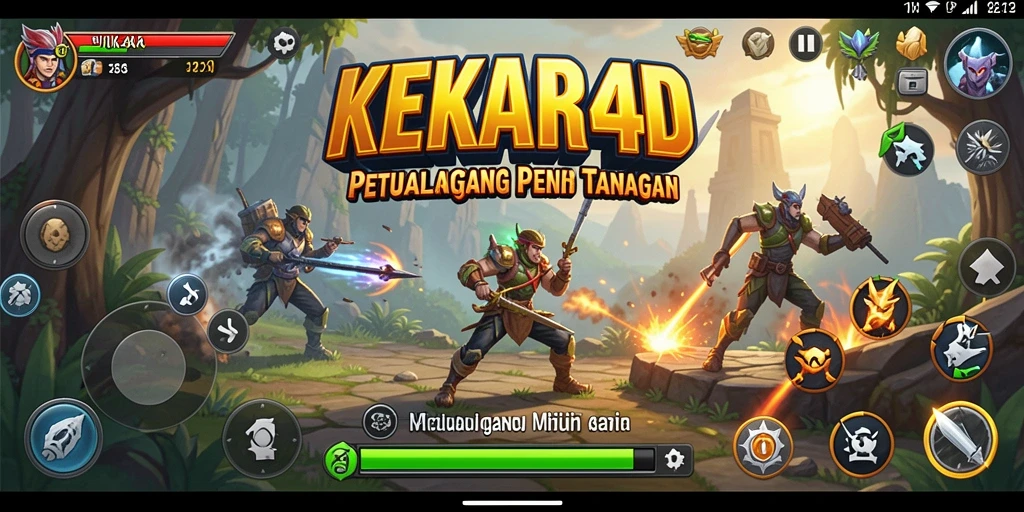 Screenshot KEKAR4D menampilkan aksi petualangan mendebarkan di lingkungan yang menawan.
