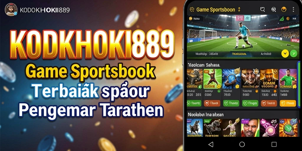 Tampilan utama <strong>KODOKHOKI889</strong> dengan berbagai opsi taruhan olahraga.