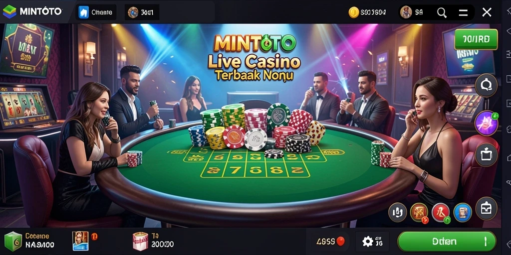 Tampilan gameplay nyata dari MINTOTO Live Casino yang seru.