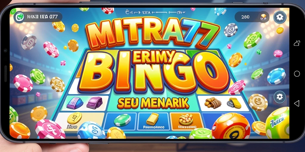 Tampilan menarik dari gameplay Bingo di MITRA77.