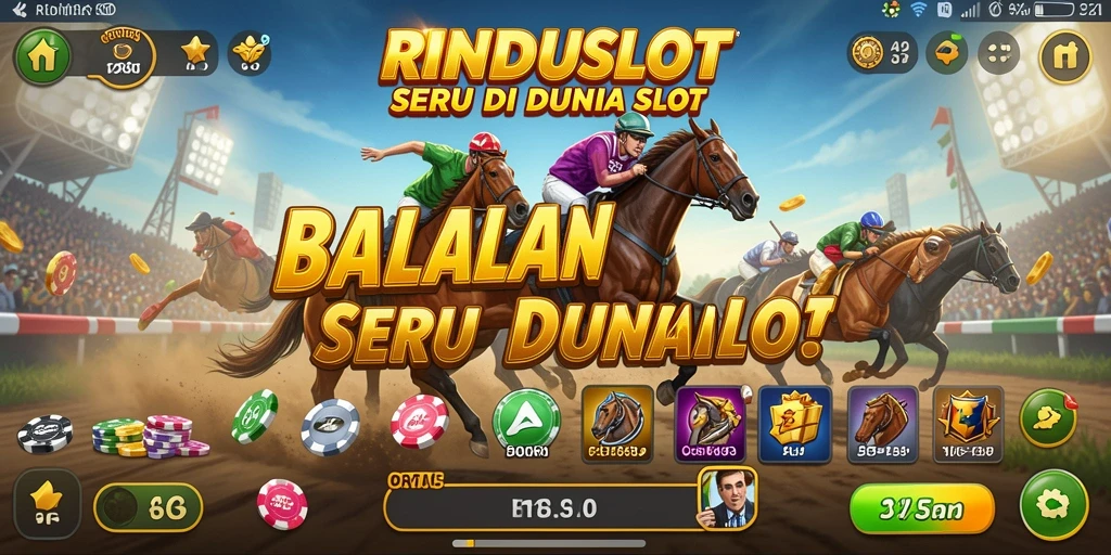 Tampilan gameplay Racing yang intens dan menegangkan di RINDUSLOT.