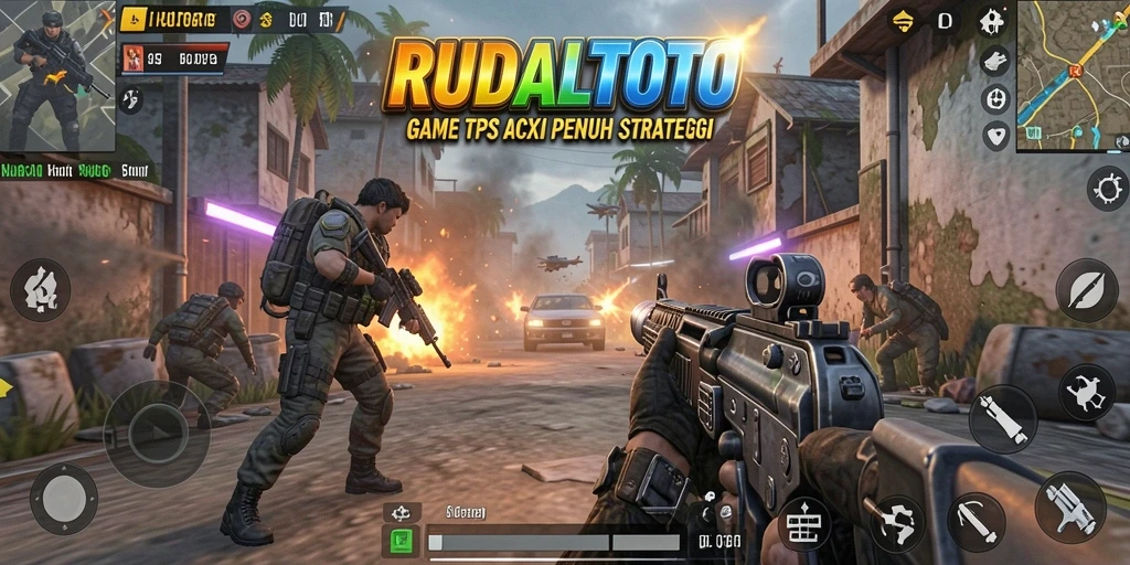 Tangkapan layar RUDALTOTO menampilkan pertarungan seru di arena TPS.