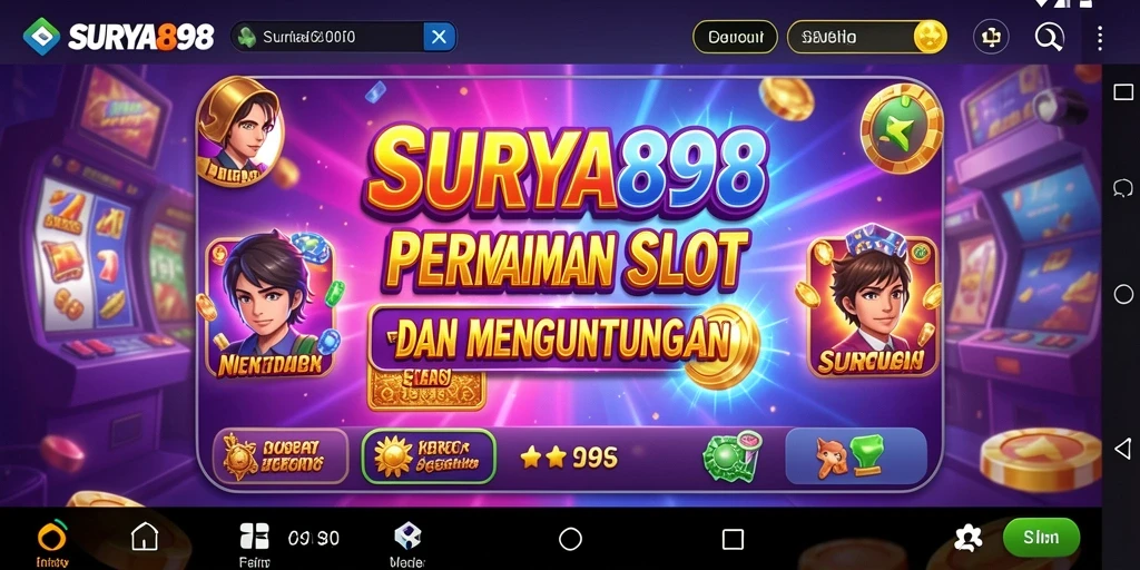 Tampilan gameplay Slot yang memikat dari SURYA898.