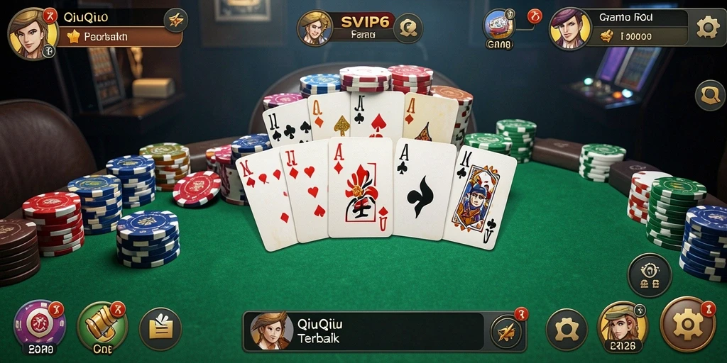 Tampilan gameplay QiuQiu yang menarik di SVIP6.