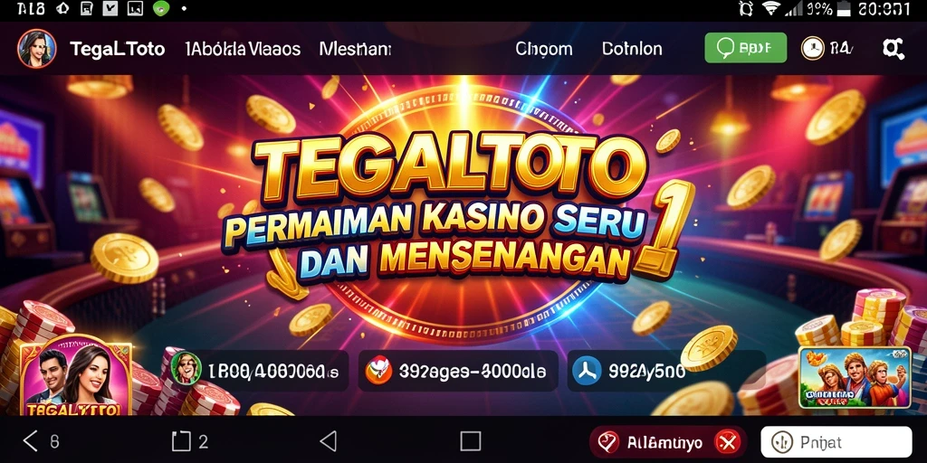 Tampilan menarik gameplay Kasino dari TEGALTOTO.