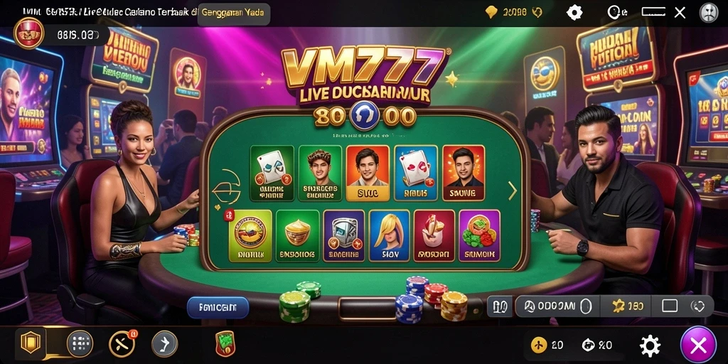 Gameplay Live Casino yang mendebarkan dan interaktif.