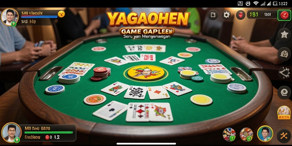 Gameplay YAGAOHEN yang seru dalam permainan Gaple.